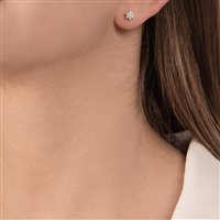 Orecchini Mirco Visconti Donna Orecchini fiore in Oro bianco Diamante 0.14 Ct BG52/20 - BG52/20